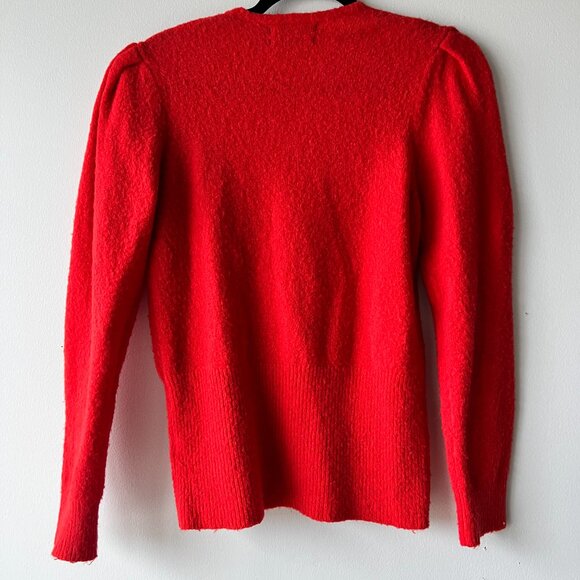 Red Something Navy Wool Sweater with Shoulder Detail - Picture 2 of 4